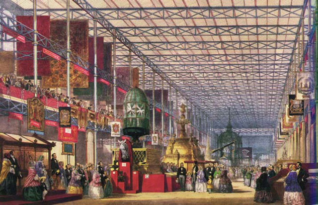 Interior view of the Crystal Palace
