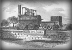 English steam locomotive at Darlington in 1825