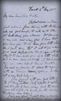 Letter by Sandford to his wife