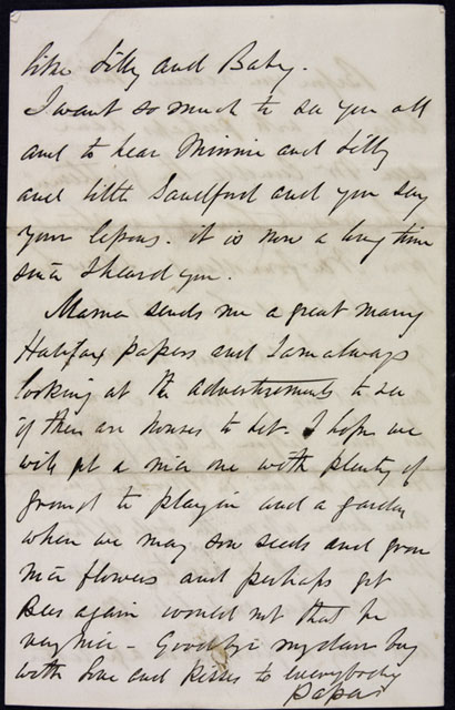 Extrait d'une lettre de Fleming à son fils Franky