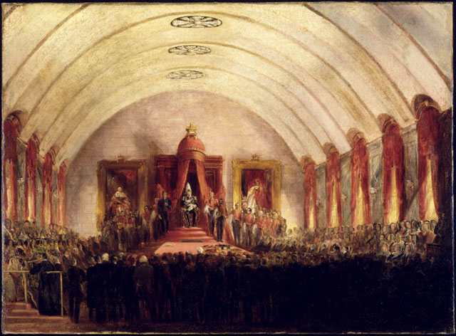 The opening of the Montreal Parliament