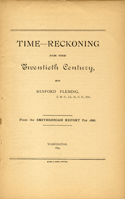 Book on the recognition of time zones in the 20th century